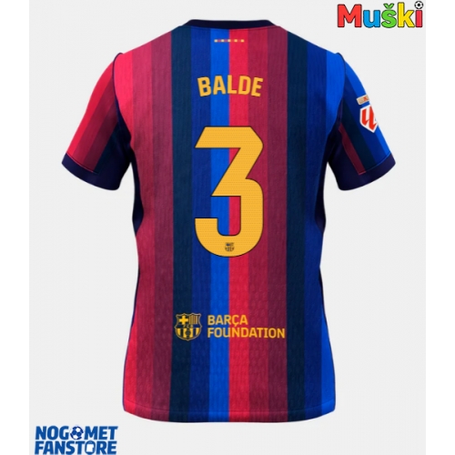 Barcelona Alejandro Balde #3 Domaci Dres 2026-27 Kratak Rukav